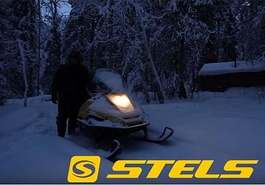 Снегоход Stels отличный помощник охотнику зимой!