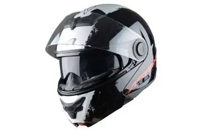 Шлем ASTON RT800 STRIPES Graphic Exclusive, белый / черный
