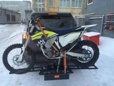 Платформа транспортировочная на фаркоп для перевозки мотоцикла для Stels