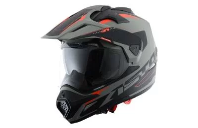 Шлем ASTON Cross Tourer Adventure, серый / черный