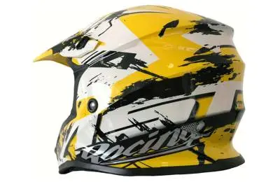 Шлем ASTON MX600, белый / желтый / черный