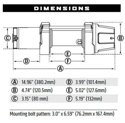 Лебедка WARN UTV VRX 45