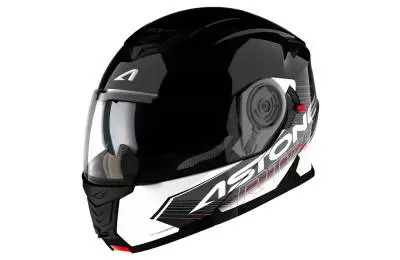 Шлем ASTON RT1200 graphic Touring, черный / белый
