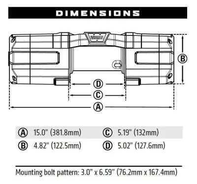Лебедка WARN UTV AXON 55-S