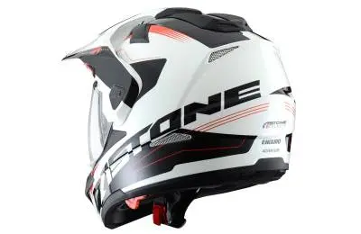 Шлем ASTON Cross Tourer Adventure, белый / черный