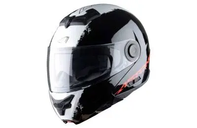 Шлем ASTON RT800 STRIPES Graphic Exclusive, белый / черный