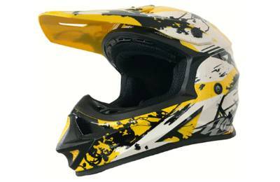 Шлем ASTON MX600, белый / желтый / черный