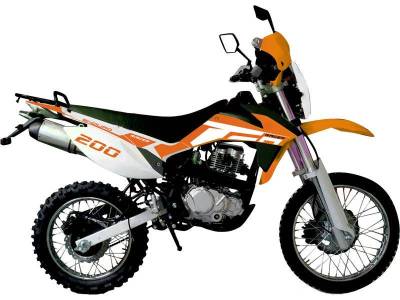 Мотоцикл Racer Enduro RC200GY-C2, оранжевый