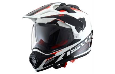 Шлем ASTON Cross Tourer Adventure, белый / черный